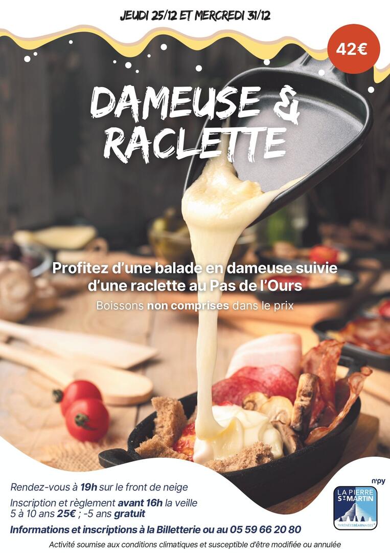 Affiche dameuse & raclette