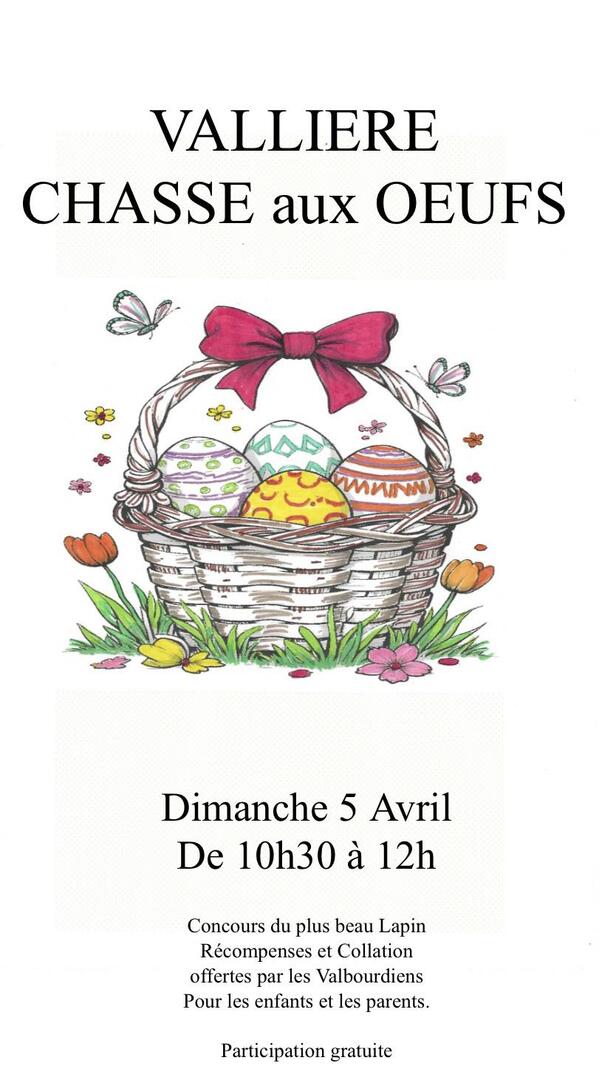 chasse aux oeufs valliere