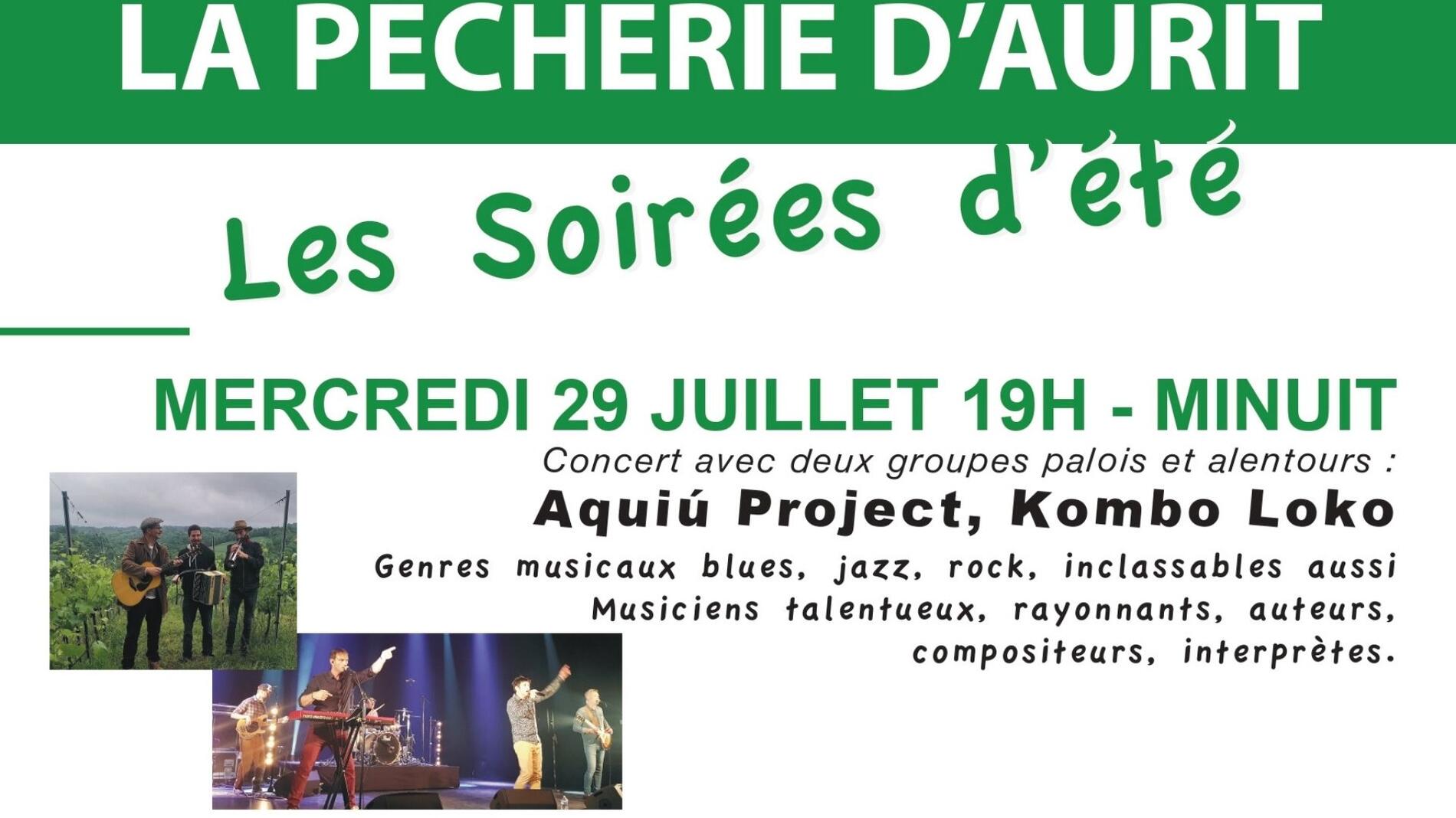 Coeur de Béarn Agenda - concert pêcherie