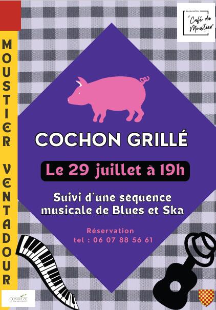 cochon grillé