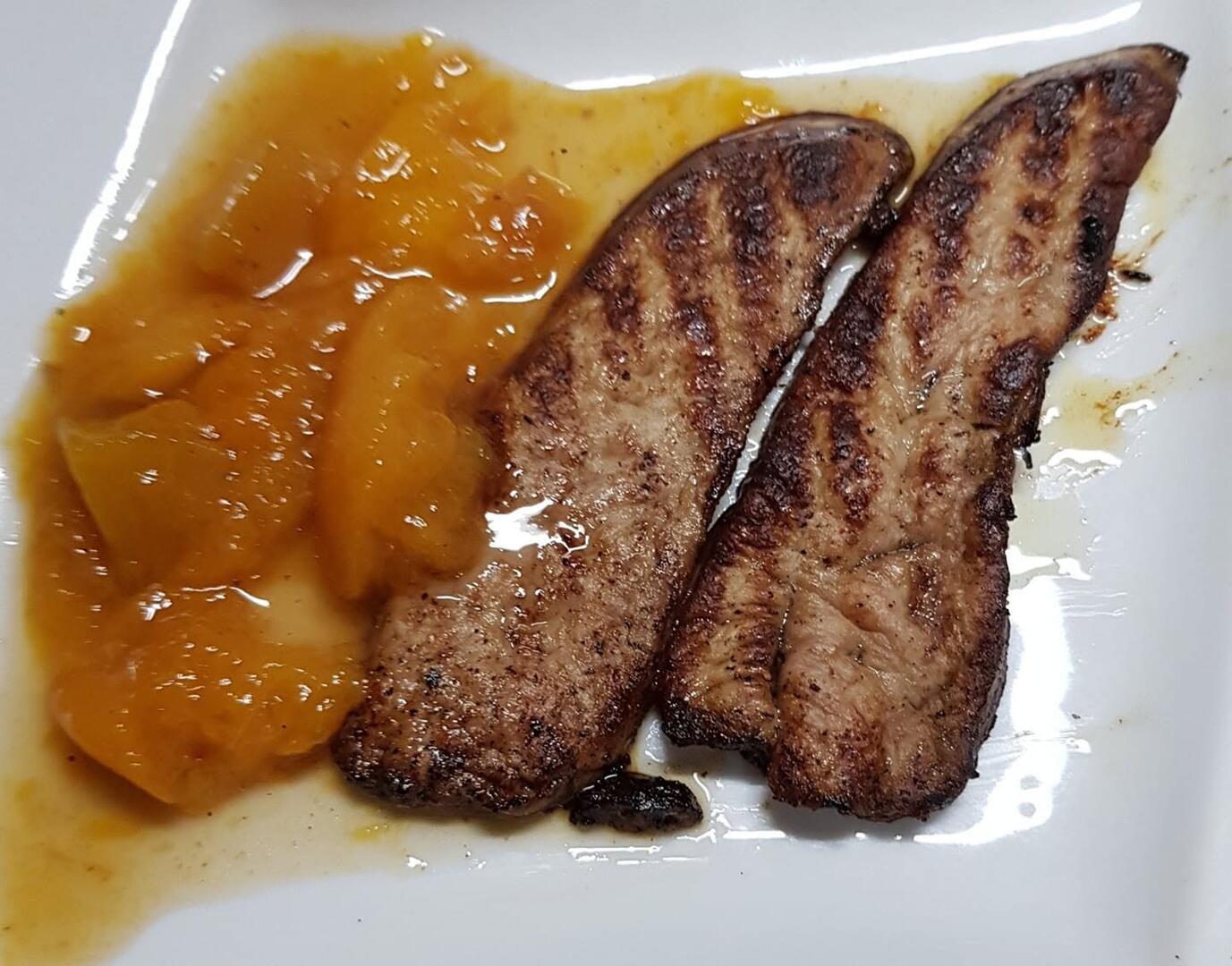 Foie gras & pêches