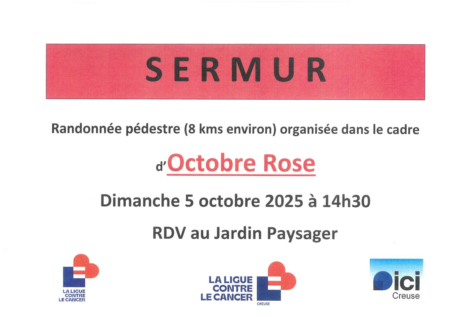 randonnée octobre Rose