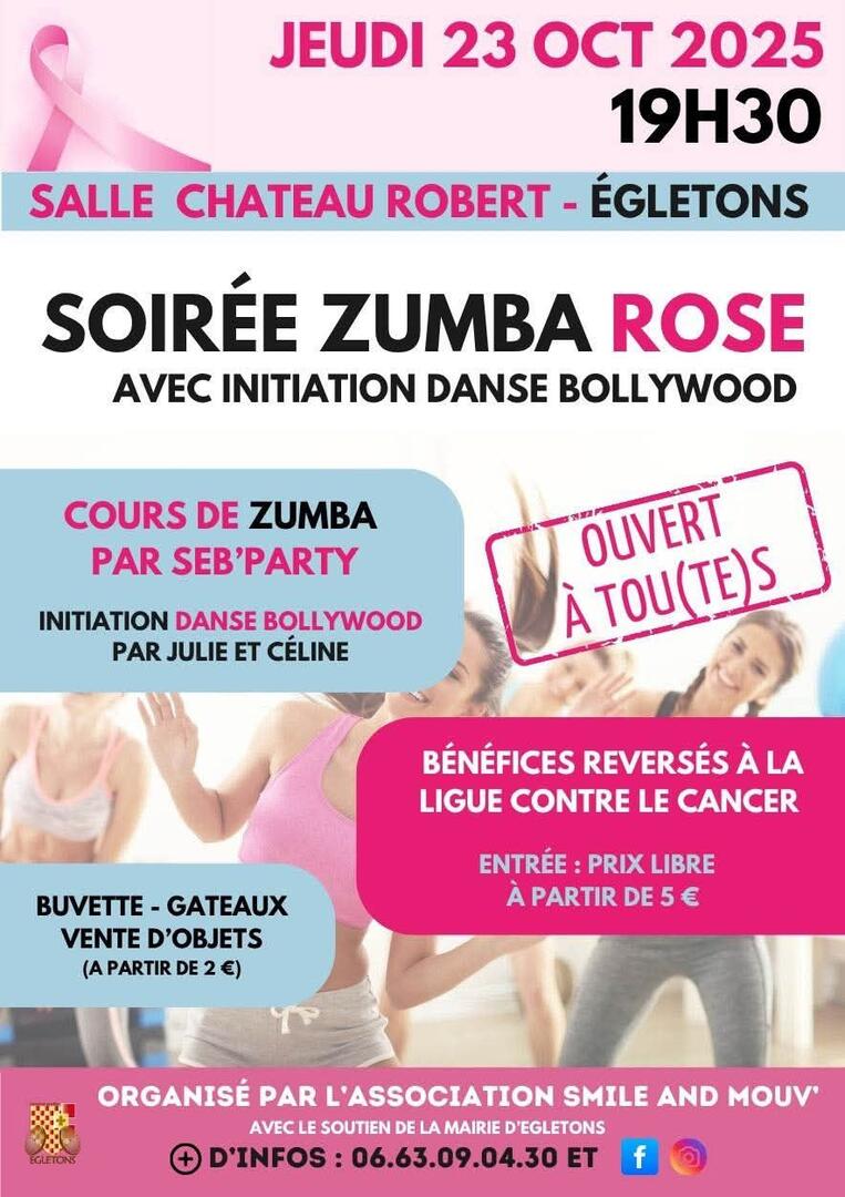 soirée zumba rose