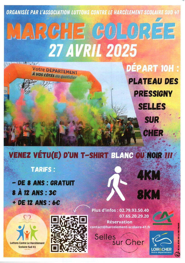 Affiche marche coloree