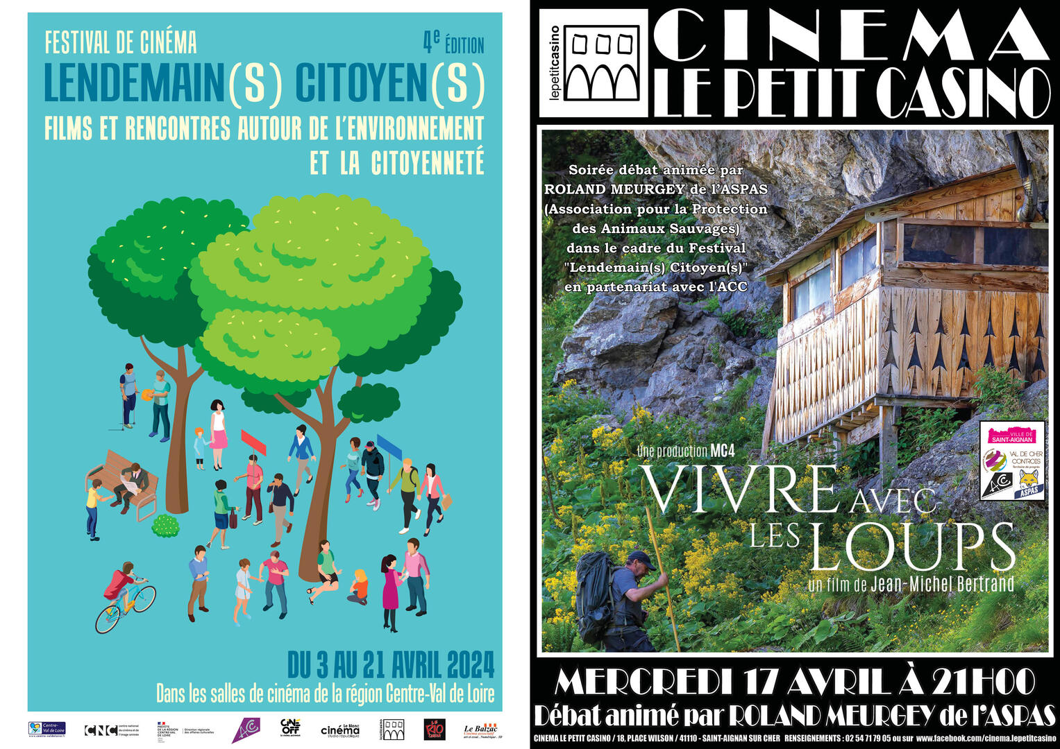 Carton ''Vivre avec les Loups''(s)