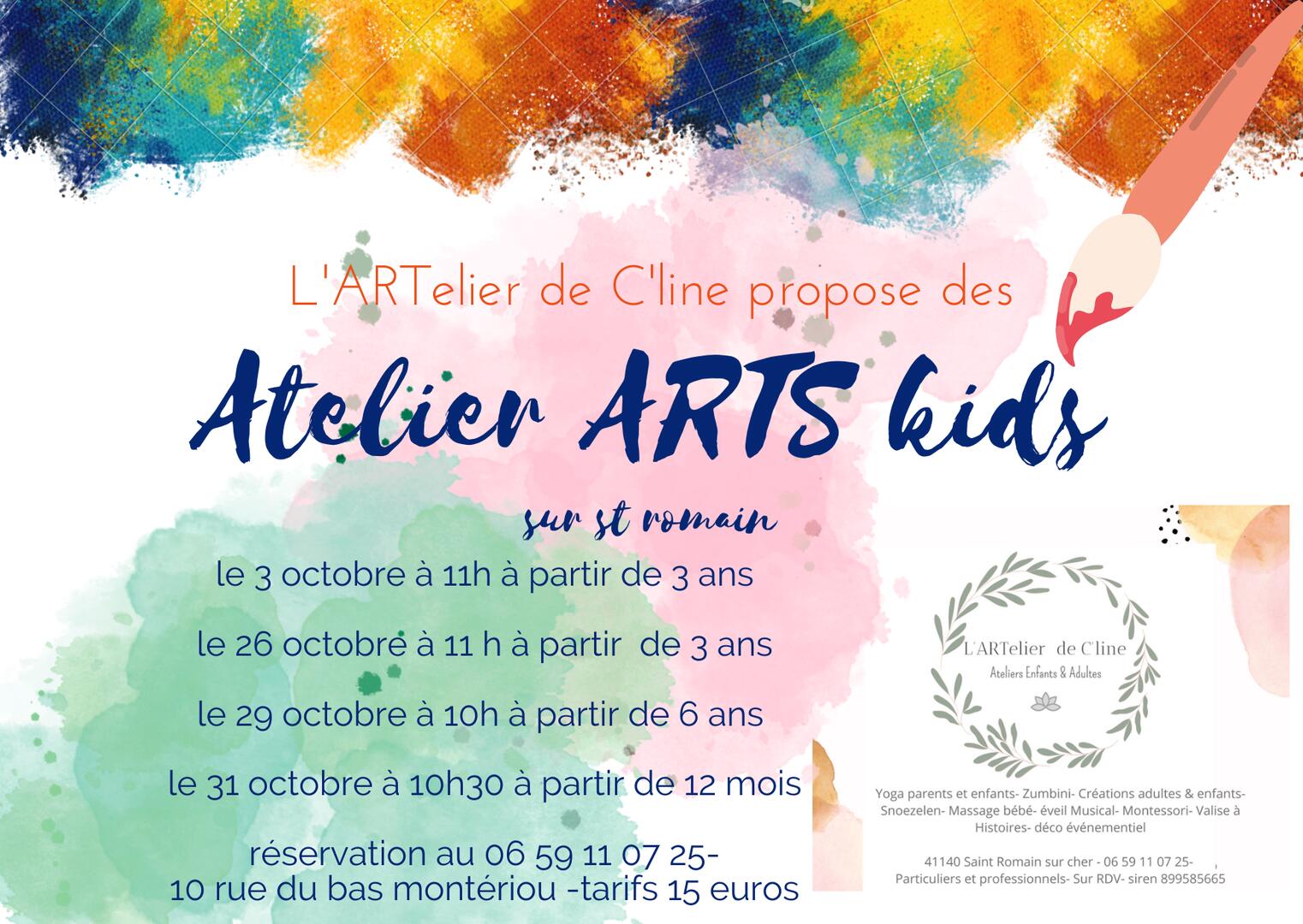 Carte d'abonnements pour 10 ateliers