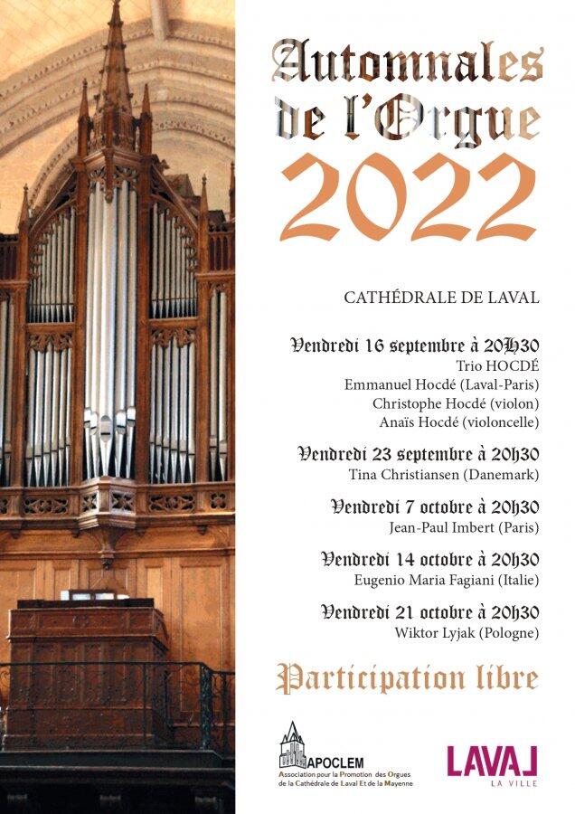 Automnales de l'orgue 2022