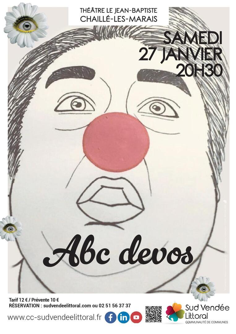 Affiche théâtre ABCDEVOS