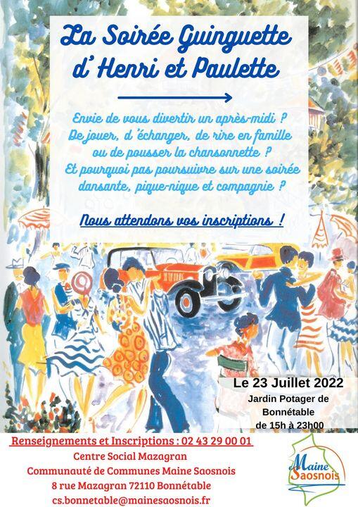 Affiche guinguette