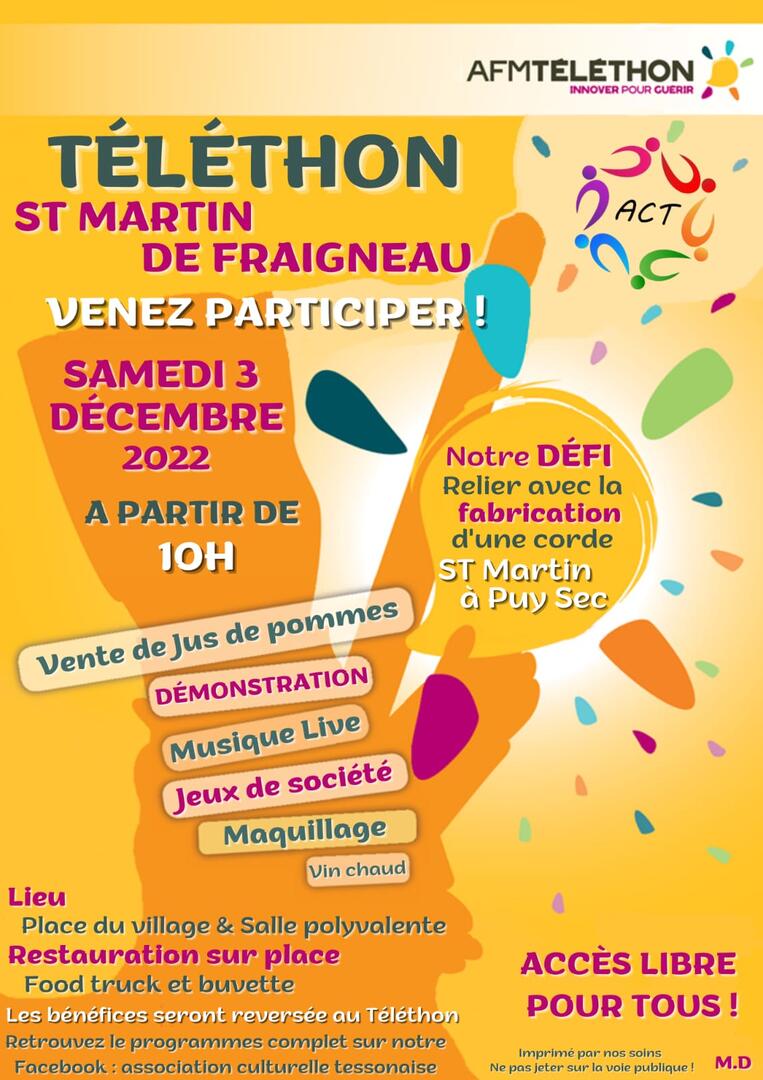 téléthon saint-martin-de-fraigneau