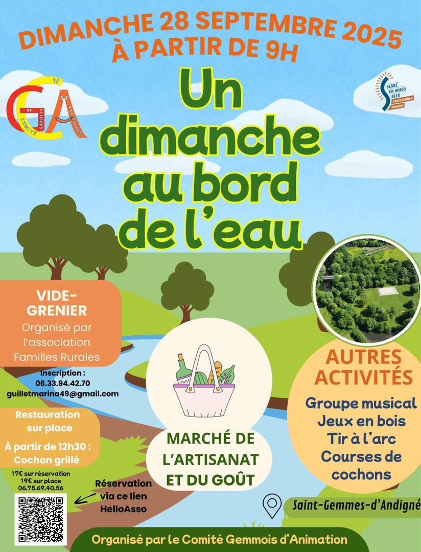 Un dimanche au bord de l'eau - Ste Gemmes - 49 - FMA