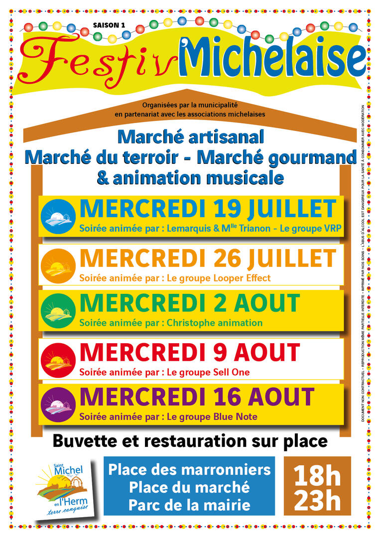 Affiche Festiv'Michelaise 2023
