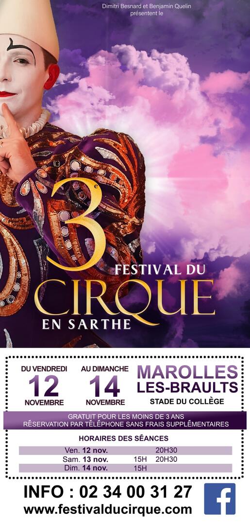 Affiche Festival de Cirque en Sarthe 2021
