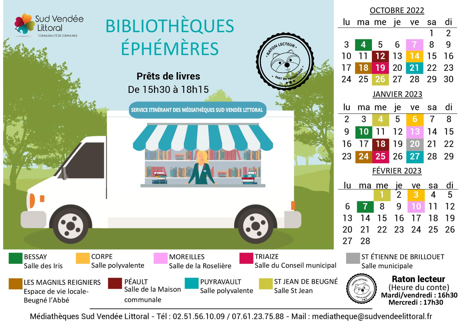 Affiche bib éphémères OCT 2022-FEV 2023