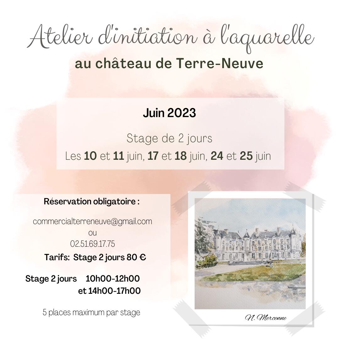 Atelier aquarelle mme Mercenne juin