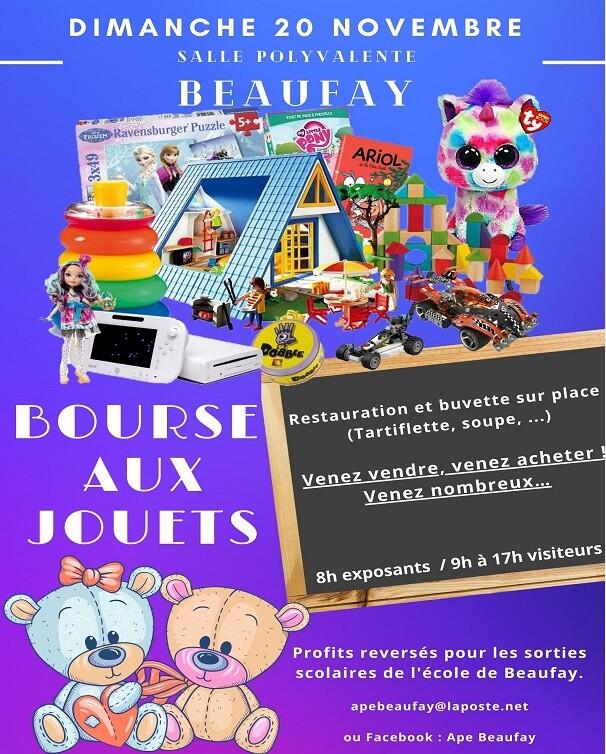 Bourse aux jouets - Beaufay 20 novembre 22