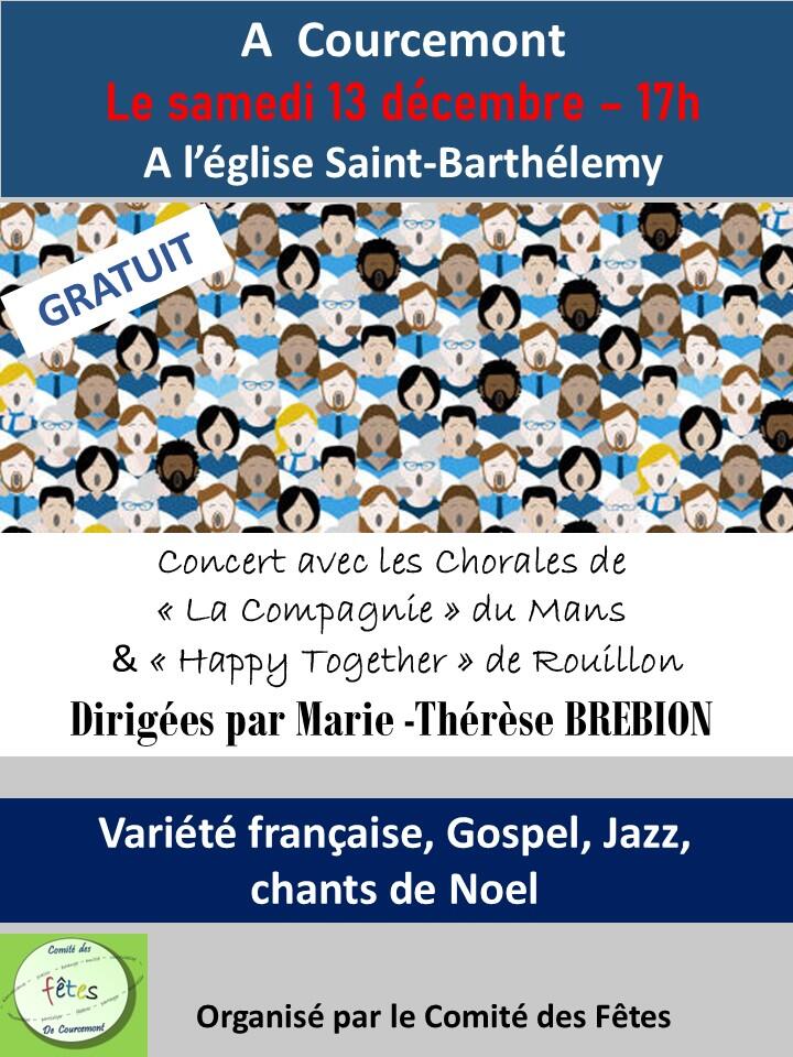Concert chorale Courcemont