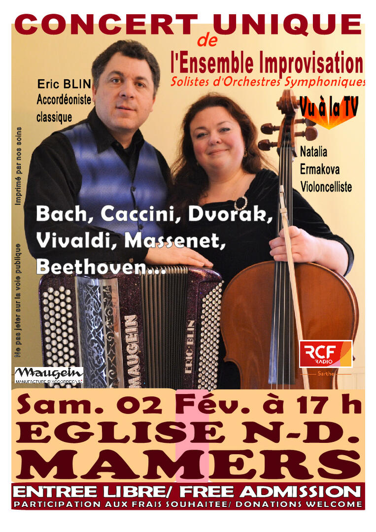 Concert église Mamers 2 février