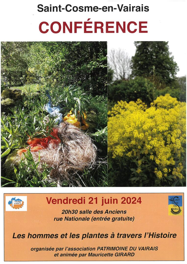 Conférence Plantes Saint Cosme