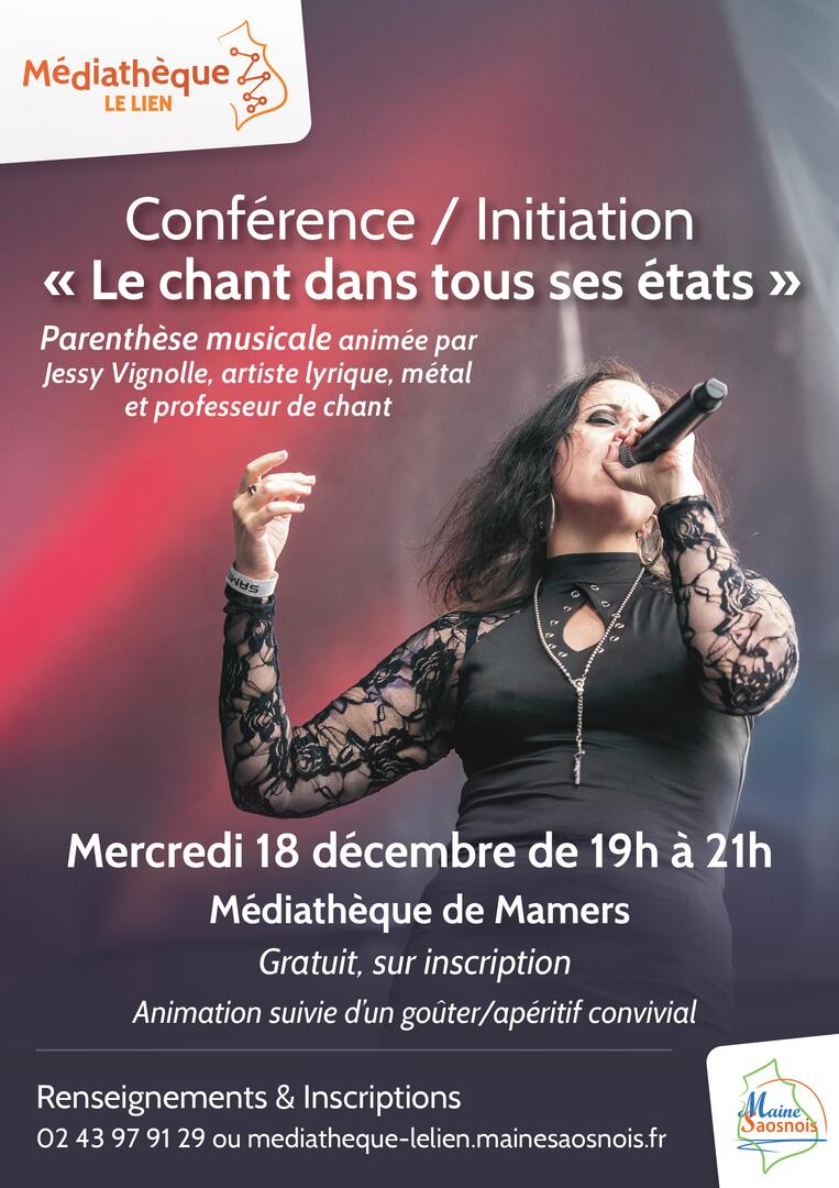 Conférence chant médiathèque