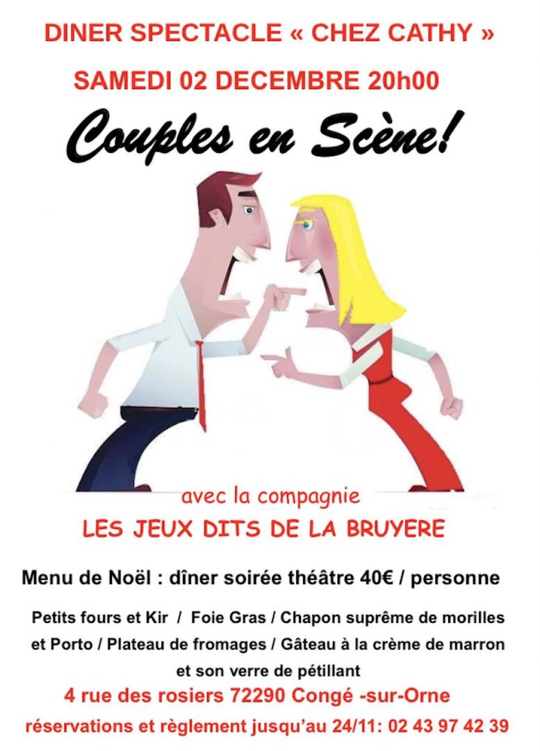 Diner spectacle Chez Cathy