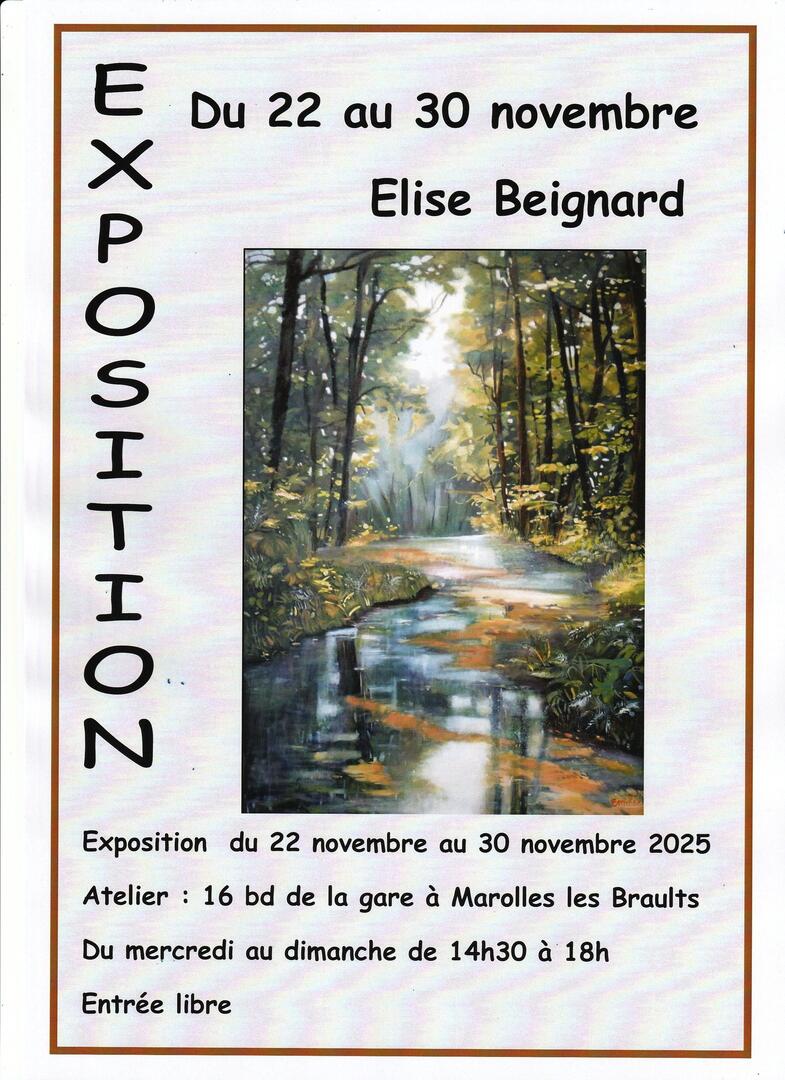 Exposition Elise Beignard