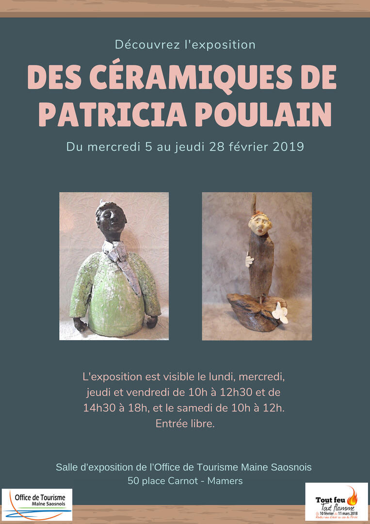 Exposition des céramiques de Patricia Poulain