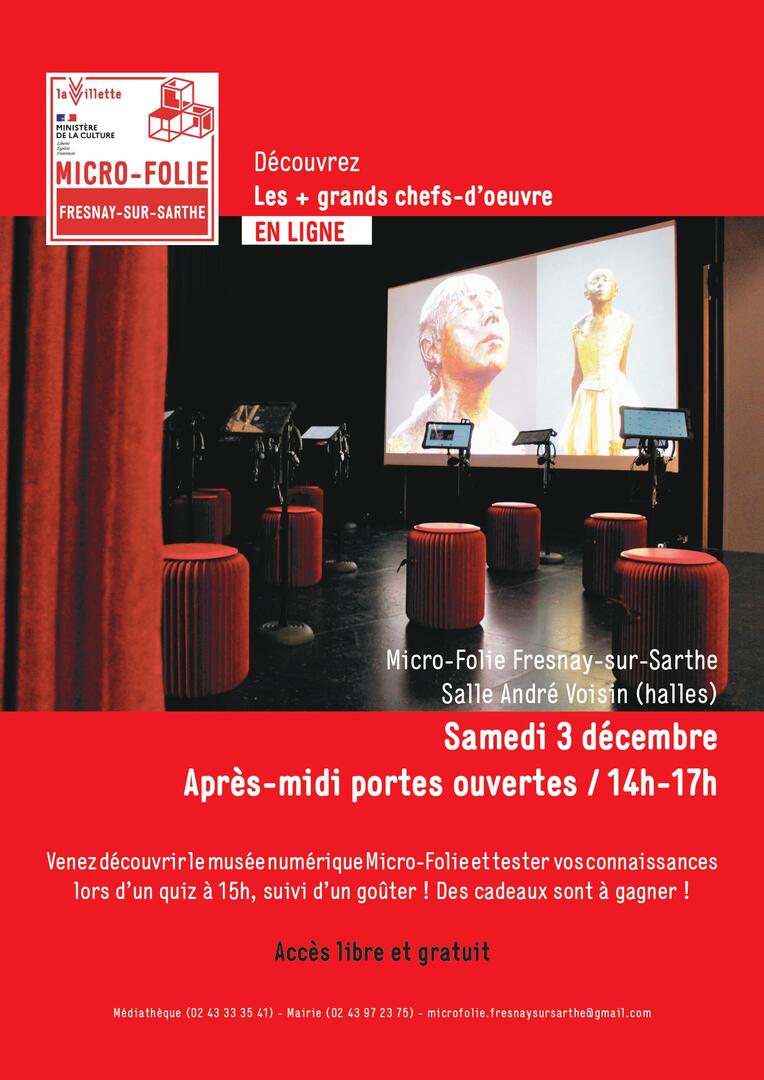 Portes ouvertes Micro-Folie Fresnay-sur-Sarthe 3 décembre