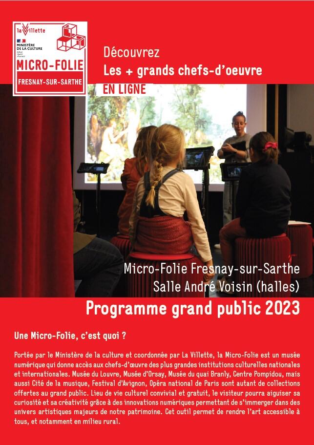 Micro-Folie 2023 Fresnay sur sarthe
