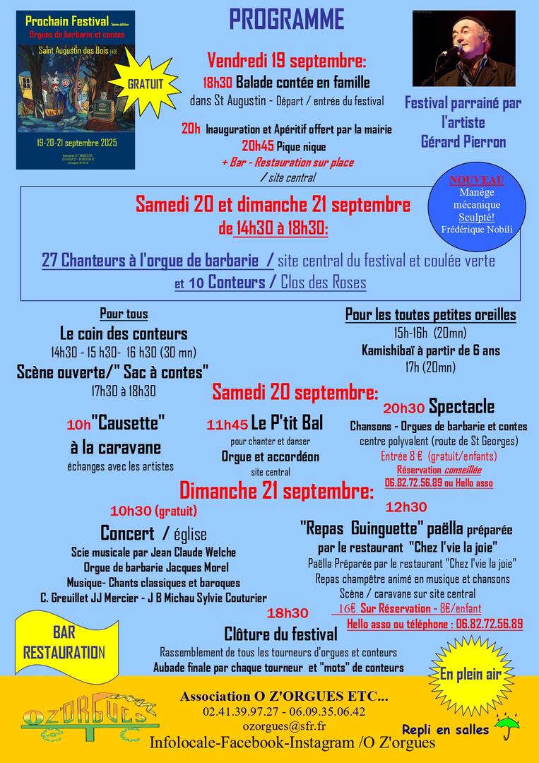 Programme Festival Orgues de Barbarie et Contes