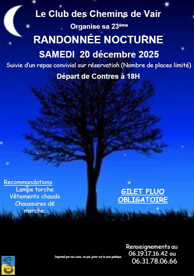 Rando nocturne Saint Cosme