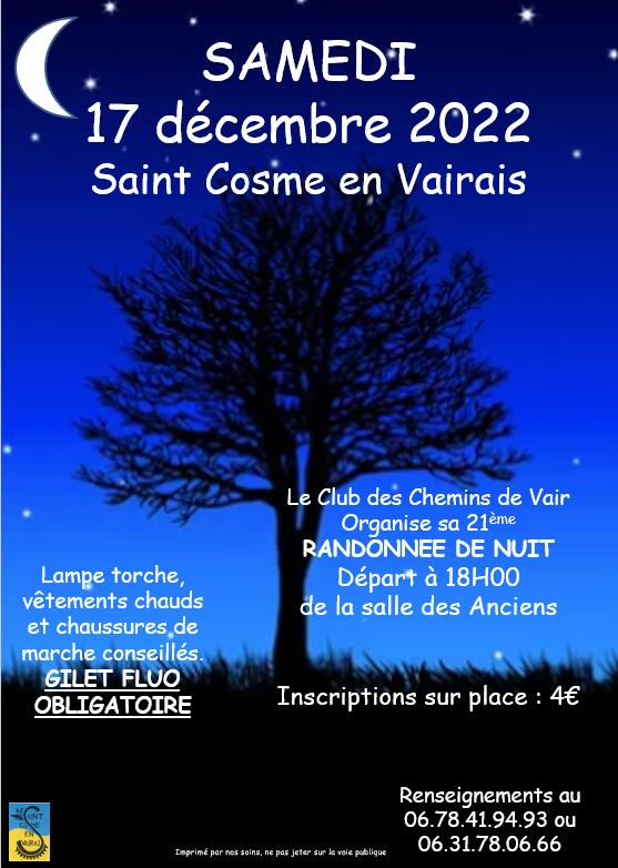 Rando nocturne saint cosme