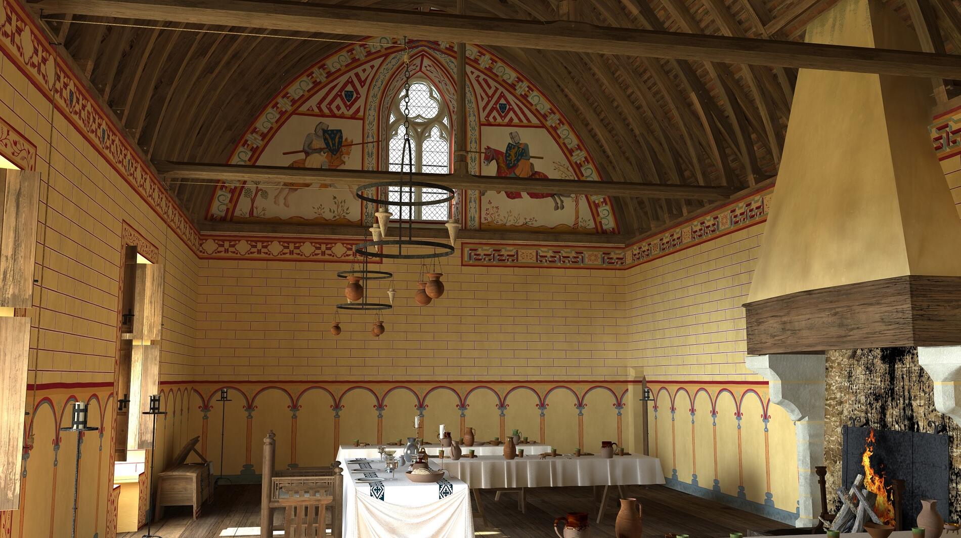 Restitution 3D de la salle des plaids