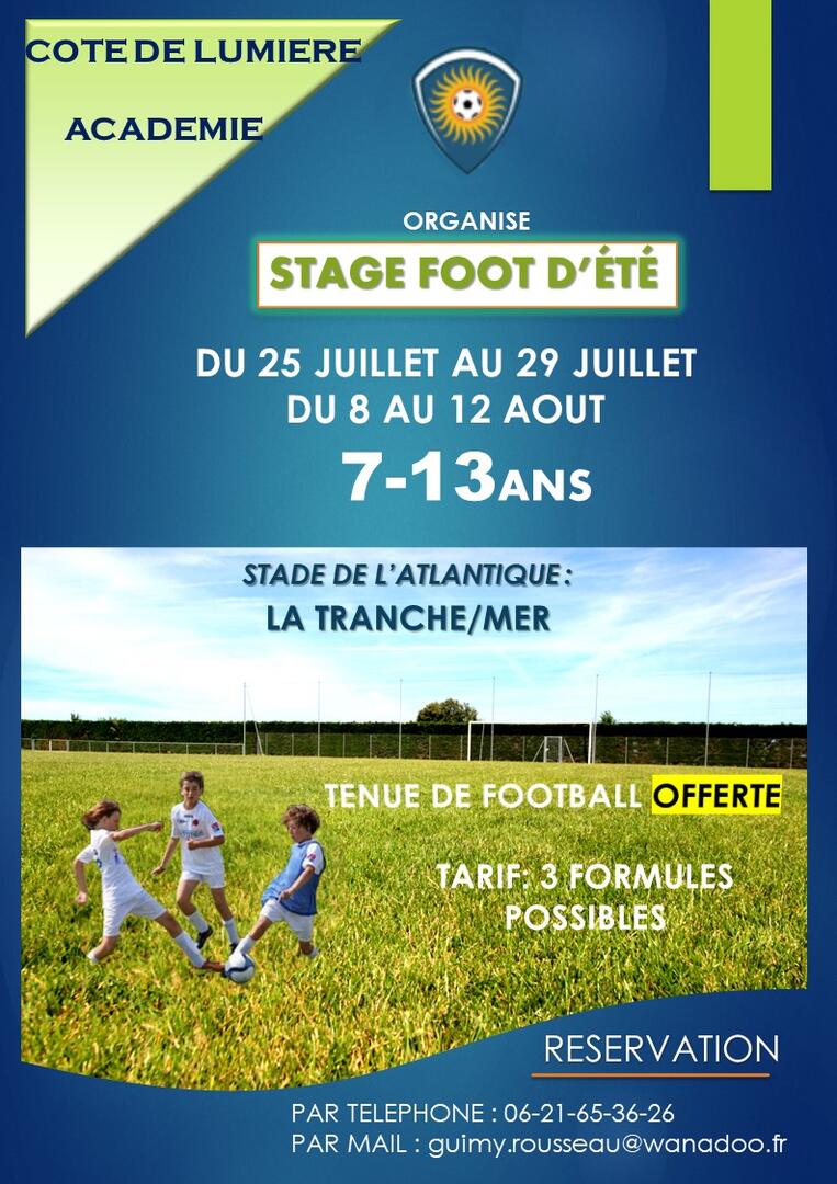 STAGE ETE 2022 affiche