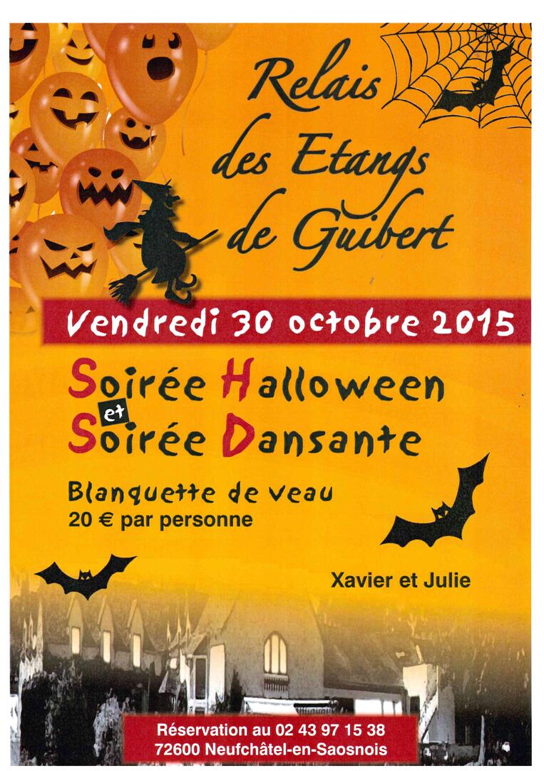 Soirée Halloween étangs guibert
