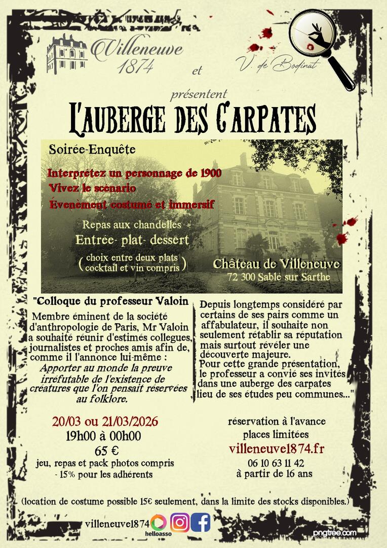 affiche auberge des carpates Mars 26