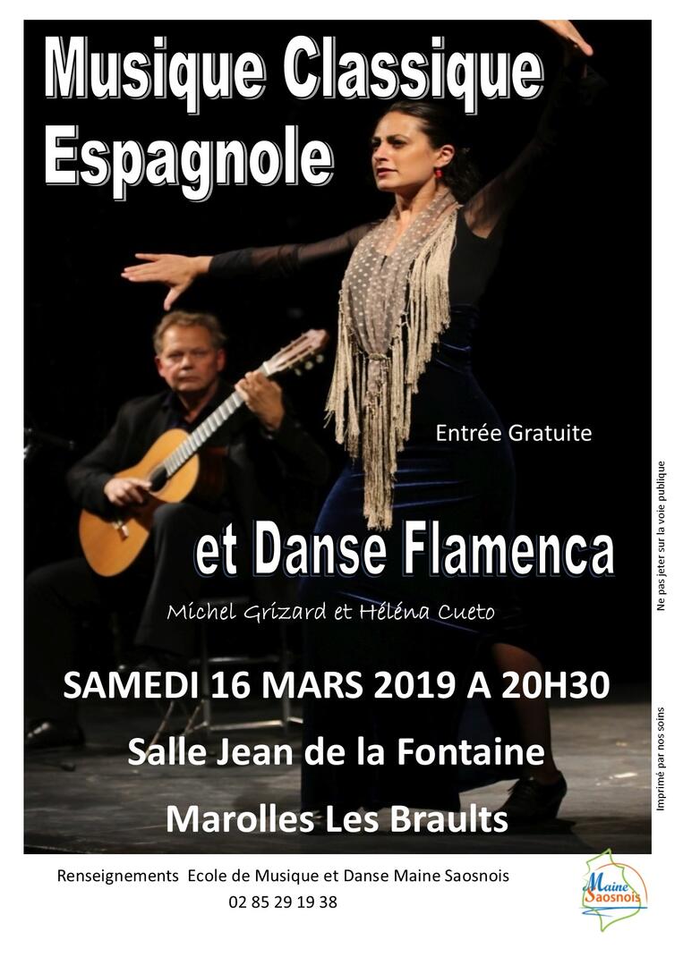 affiche spectacle flamenco