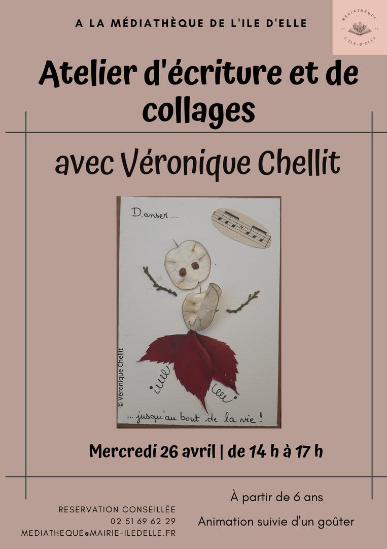 Affiche heure du conte - atelier collages