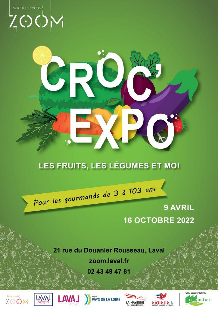 Exposition Croc'Expo Musée des sciences Zoom Laval