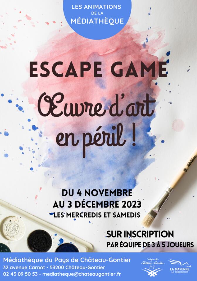 escape game médiathèque