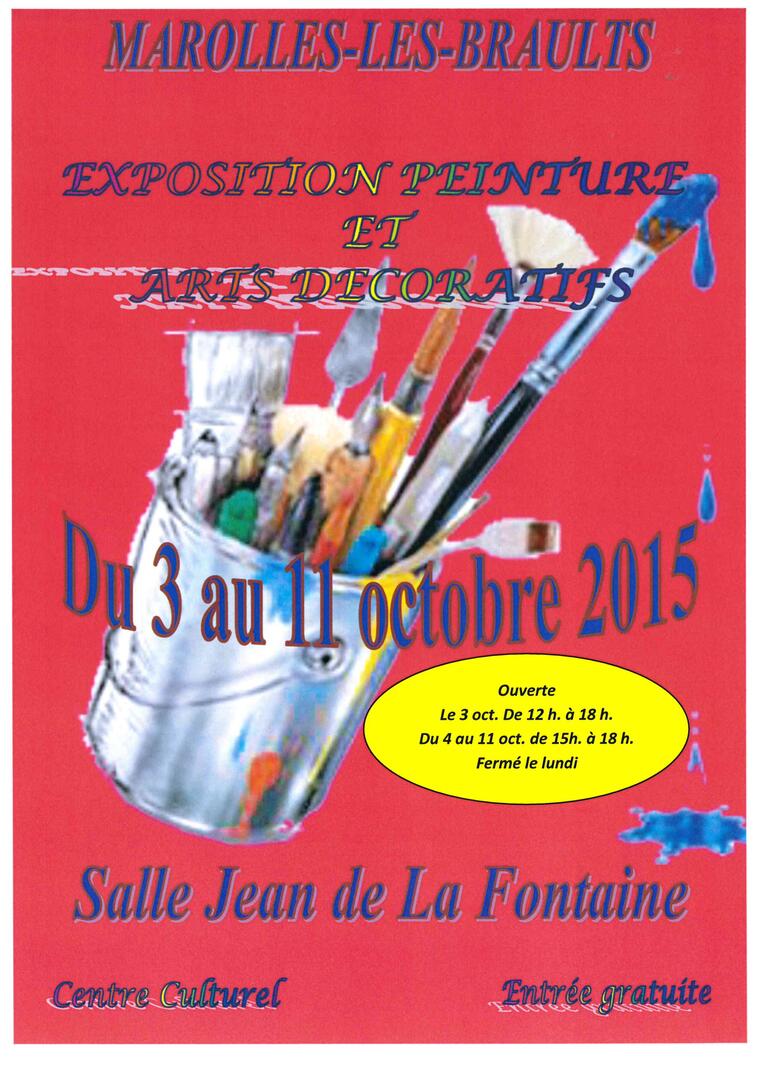 expo peinture et art décoratif Marolles les B