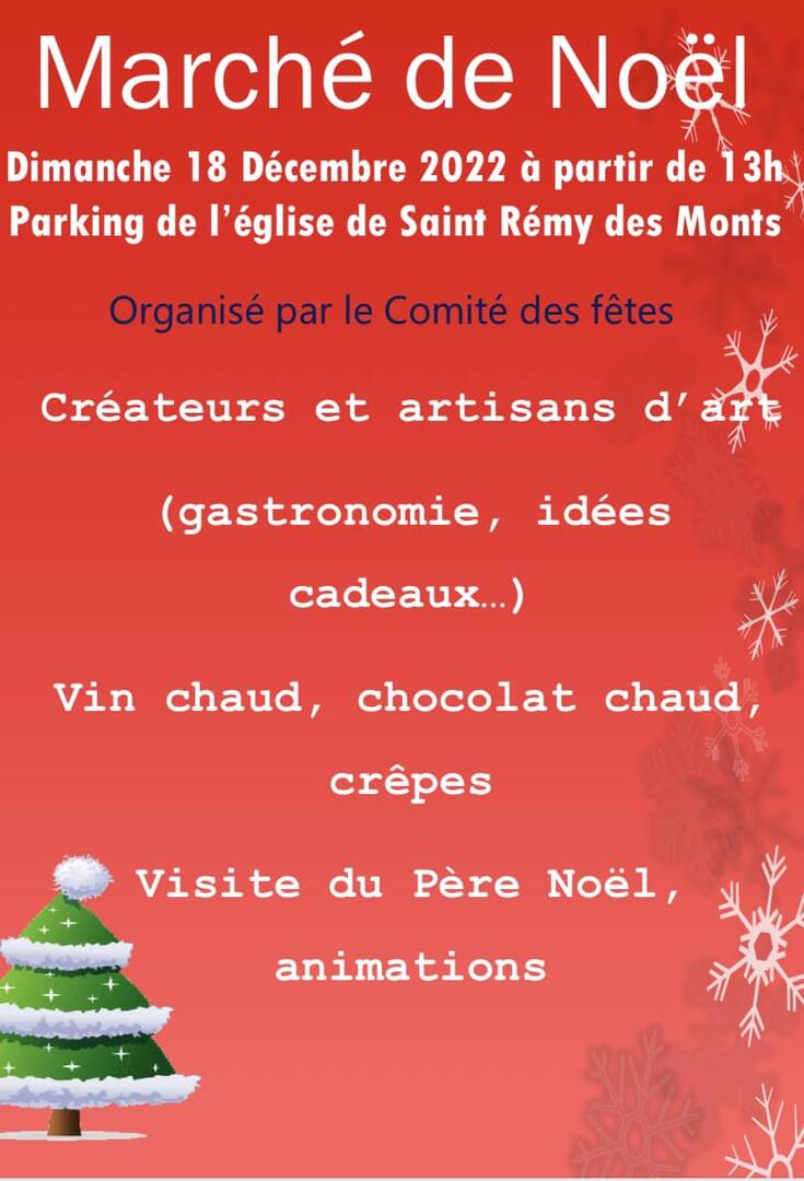 marché noel St Rémy des M