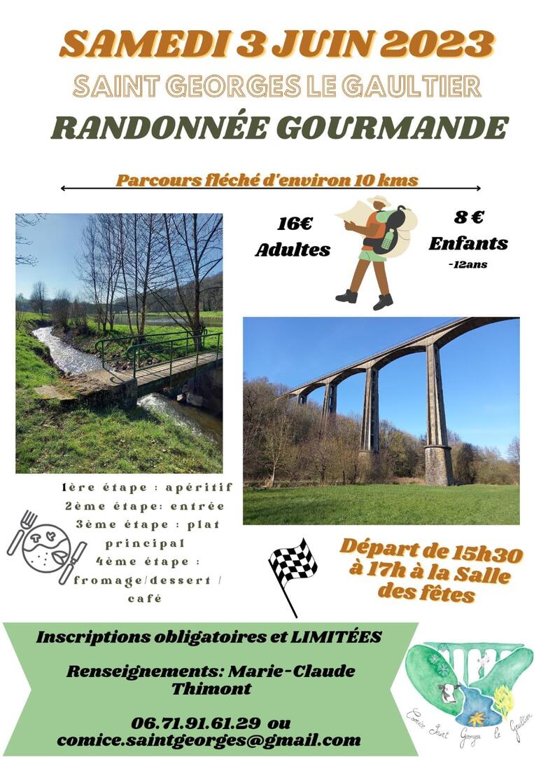 Randonnée gourmande St Georges le Gaultier 3 06