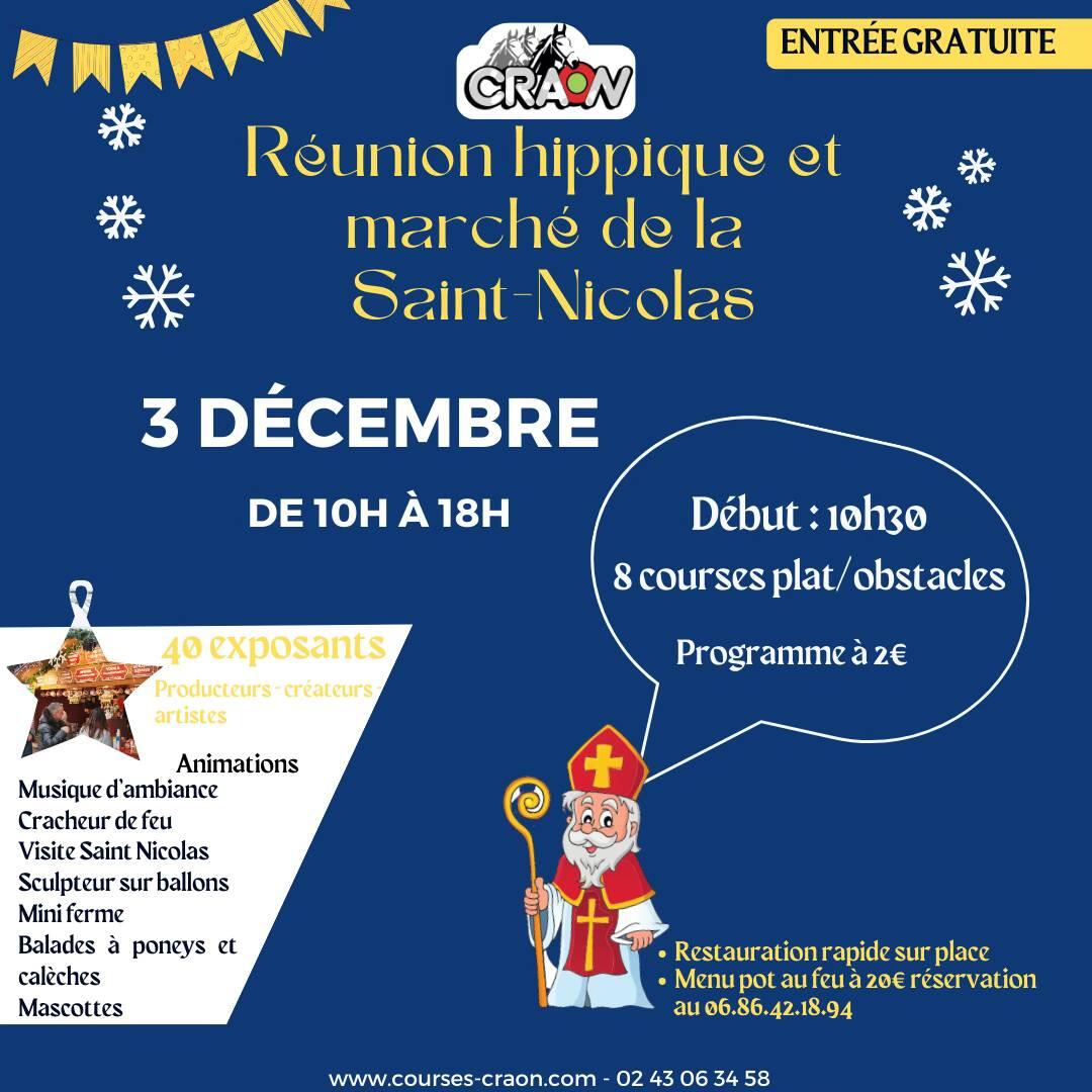 réunion hippique et marche de noel craon
