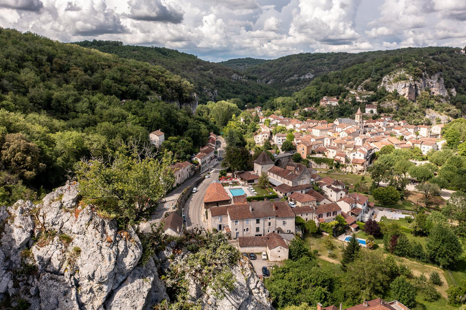 Vue originale de Vers depuis la falaise