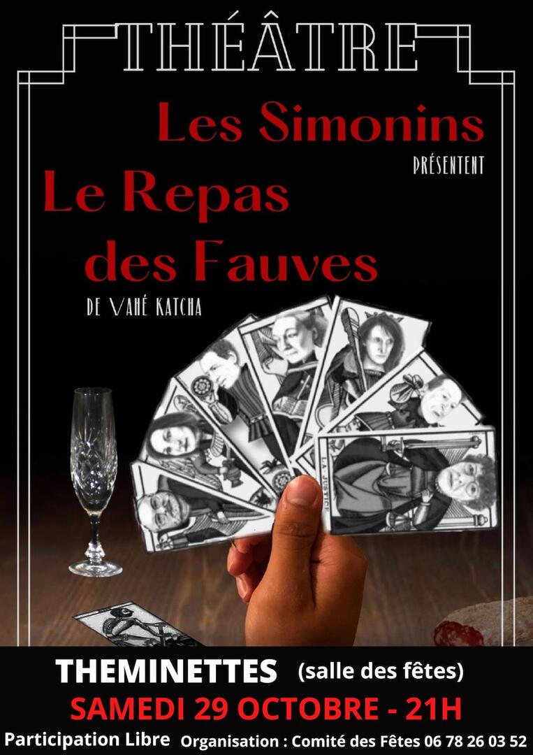 AFFICHE LE REPAS DES FAUVES THEMINETTES