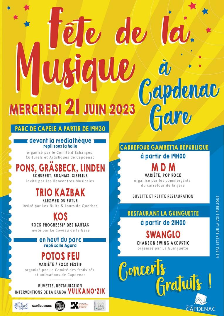 Affiche Fete de la musique 2023CG