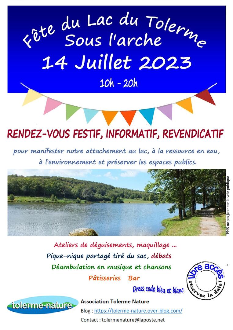 Affiche Tolerme fête du lac