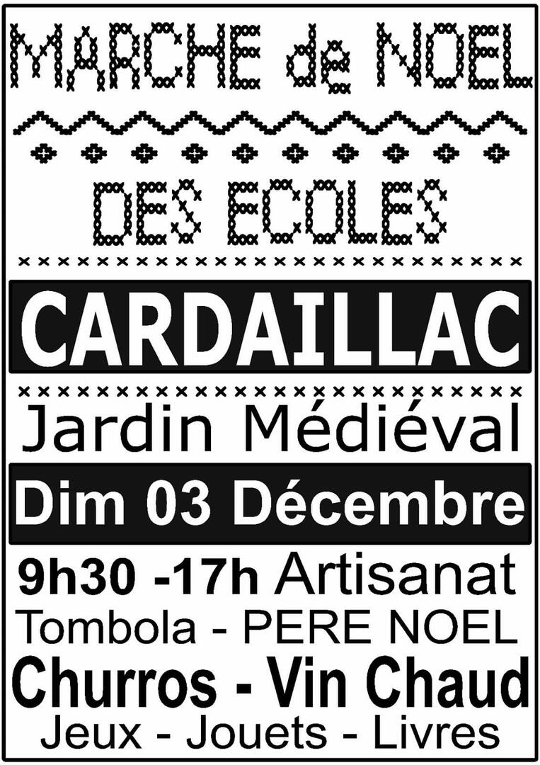 Affiche marché de Noël