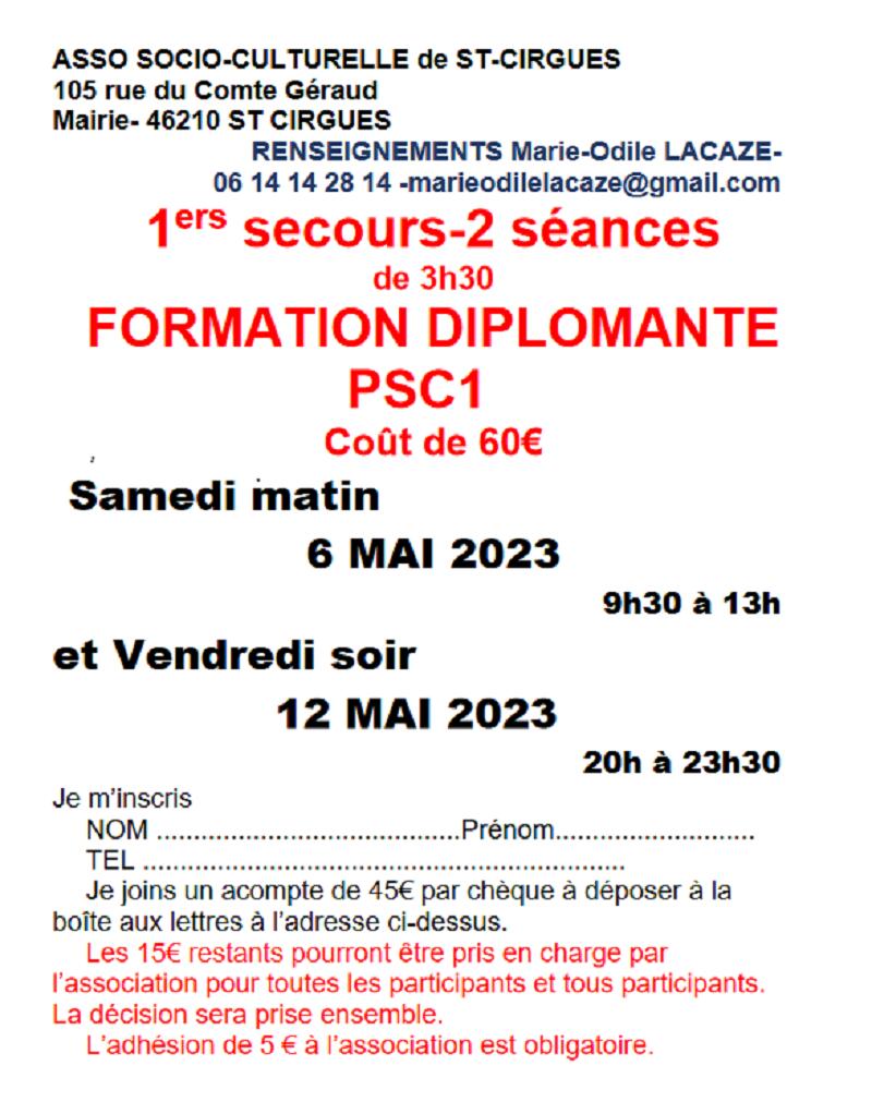 formation 1er secours